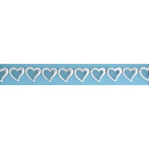 SPC 14mm WIDE TIF HEARTS LINKED BRACELET