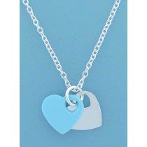 SPC TIF HEART/BLUE RUBBER HEART-CHAIN  =