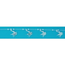 SPC 4 BIRDS ON BEAD CHAIN BRACELET