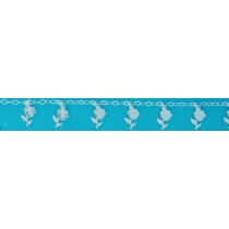 SPC 7 ROSE+STALKS ON TRACE CHAIN BRAC.