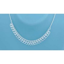 SPC LOTS OF OPEN HEARTS SNAKE CHAIN    =