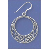 SPC CELTIC CUTOUT CIRCULAR DROP EARRING=