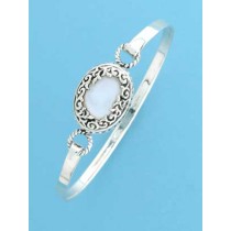 SPC FILLIGREE SET OVAL M.O.P CLIP BANGLE