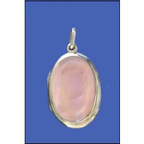 SPC 28x20mm STONE SET OVAL LOCKET