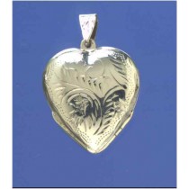 SPC 28x25mm 4 PICT RIM ENG HEART LOCKET