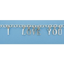 SPC I LOVE YOU/TIF STYLE CHARM BRACELET