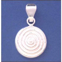 SPC 19mm HOLLOW SPIRAL PATTERNED PENDANT