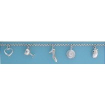 SPC CUP/SHOE/TIF HEART CHARM BRAC      =