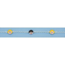 SPC ENAMEL BOYS+GIRLS FACES CHARM BRAC =