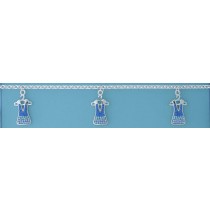 SPC FADING BLUE CRYST.DRESSES CHARM BRAC