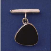 SPC TRIANGULAR ONYX CUFFLINKS          =