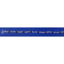 SPC GARNET BEAD BRACELET               =