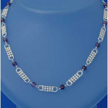 SPC FANCY BEADWORK AMETHYST BEAD CHAIN =