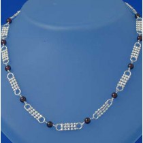 SPC FANCY BEADWORK GARNET BEAD CHAIN