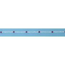 SPC PURPLE CRYSTAL BEADS ANKLET