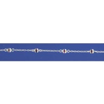 SPC 16" CUPPED GARNET BEAD CHAIN