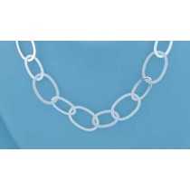 SPC FLATWIRE OVAL RINGS GRADUATED CHAIN=