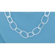 SPC FLATWIRE OVAL RINGS GRADUATED CHAIN=