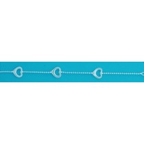 SPC 3 CUTOUT HEARTS BEAD LINK BRACELET