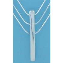SPC 3 TIER SQ.COBRA CHAIN/BAR NECKLACE