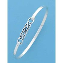 SPC CELTIC WEAVE CLIP BANGLE           =
