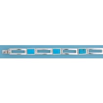 SPC RECT.SYN.TQ.OPEN LINKS BRACELET
