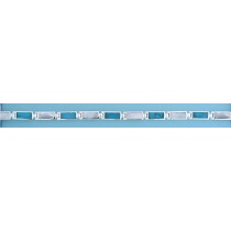 SPC SYN.TURQ/M.O.P RECT.LINKED BRACELET=