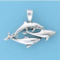 SPC THREE SWIMMING DOLPHINS PENDANT