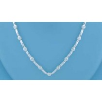 SPC CZ STONE BARLINK V SHAPED NECKLACE =