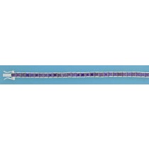 SPC 5mm SQ.PURPLE STONE CZ TENNIS BRAC.=