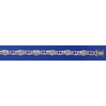 SPC 9x6mm CZ SET ANCHOR LINK BRACELET  =