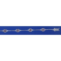 SPC RECT.IMM.AMETHYST BARLINK BRACELET