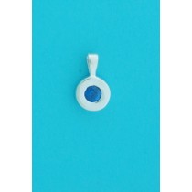 SPC 9mm PLAIN RIM ASST.COLOUR CZ PENDS.