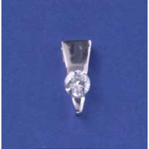 SPC 17x7mm TRIANGLE PENDANT WITH 6mm CZ