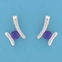 SPC 5mm AMETHYST FANCY STUDS