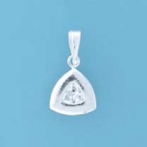 SPC 6mm TRILLION SHAPE CZ PENDANT      =