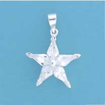 SPC CZ 5 POINT STAR PENDANT            =