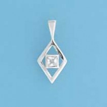 SPC SQ.CZ DIAMOND SHAPE PENDANT        =