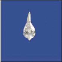 SPC 10mm TEARDROP CZ SLIDER PENDANT