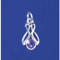 SPC 5mm AMETHYST FANCY PENDANT         =