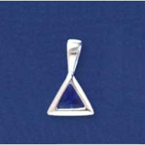 SPC 10mm TRIANGULAR BLUE STONE PEND.