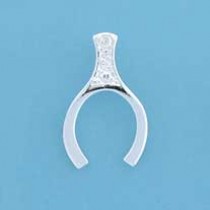 SPC CZ SET WISHBONE PENDANT