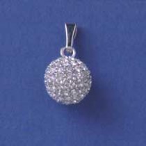 SPC 12MM DIAMONTE BALL PENDANT