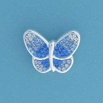 SPC FADING BLUE CRYST.BUTTERFLY PENDANT=