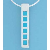SPC INLAID TQ.35x6mm RECT SLIDER PEND. =