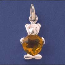 SPC TEDDY BEAR PENDANT/IMM.ASST STONE  -
