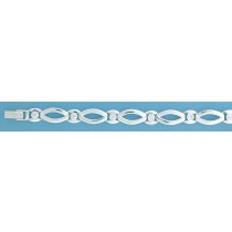 SPC MATT/POLISHED CZ SET BRACELET      =