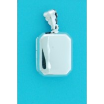 SPC 15MM RECT PLAIN LOCKET