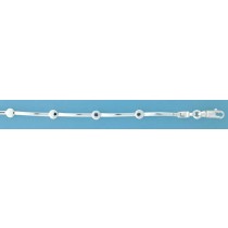 SPC POLISHED BARS/CIRCLES BRACELET     =