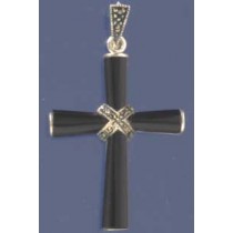 SPC 43x32mm ONYX/MARC CROSS            =